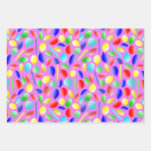 Farbenfrohe Ballons Spaß Feiern Geschenkpapier Set (Vorderseite 2)