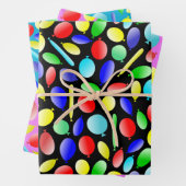 Farbenfrohe Ballons Spaß Feiern Geschenkpapier Set (Beispiel)