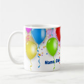 Farbenfrohe Balloon Tasse - Anpassbar! (Links)