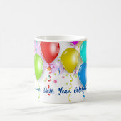 Farbenfrohe Balloon Tasse - Anpassbar! (Mittel)