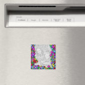 Farbenfrohe Balloons Design Foto Magnet (In Situ (Geschirrspüler))