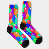 Farbenfrohe Balloons Festivalfreudigkeit Feier Socken (Rechts)