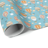 Farbenfrohe Balloons Festivals Design Geschenkpapier (Rolleneckpunkt)