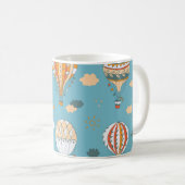 Farbenfrohe Balloons Festivals Design Kaffeetasse (VorderseiteRechts)
