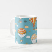 Farbenfrohe Balloons Festivals Design Kaffeetasse (Vorderseite Links)