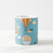 Farbenfrohe Balloons Festivals Design Kaffeetasse (Mittel)
