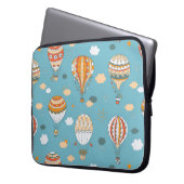 Farbenfrohe Balloons Festivals Design Laptopschutzhülle (Vorderseite Links)