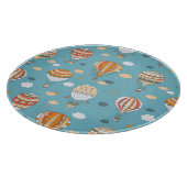 Farbenfrohe Balloons Festivals Design Schneidebrett (Ecke)
