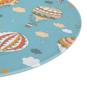 Farbenfrohe Balloons Festivals Design Schneidebrett (Ecke)