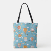 Farbenfrohe Balloons Festivals Design Tasche (Rückseite)