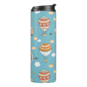 Farbenfrohe Balloons Festivals Design Thermosbecher (Nach links gedreht)