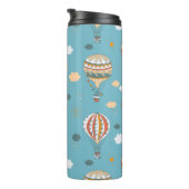 Farbenfrohe Balloons Festivals Design Thermosbecher (Nach rechts gedreht)