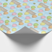 Farbenfrohe Balloons Geburtstagsmuster Papier Geschenkpapier (Ecke)