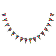 Farbenfrohe Balloons Gender Neutral Birthday Banne