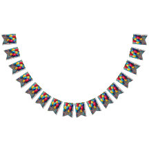 Farbenfrohe Balloons Gender Neutral Birthday Banne