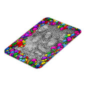 Farbenfrohe Balloons gestalten Ihr eigenes Foto Magnet (Linke Seite)