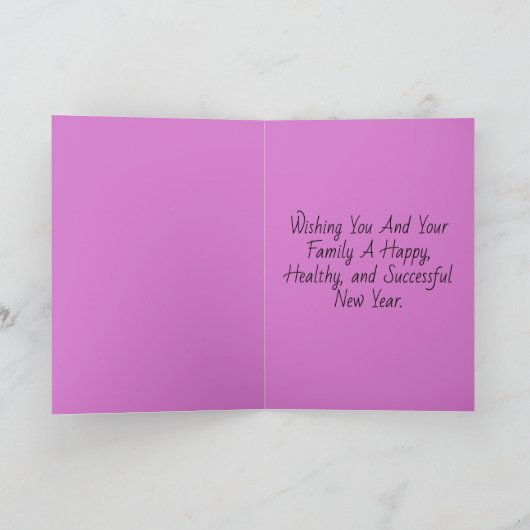 Farbenfrohe Balloons GLÜCKLICH NEUJAHR Personalisi Karte (Innenseite)