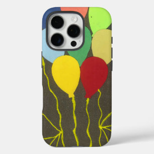 Farbenfrohe Balloons Grafik-Design iPhone 16 Pro Hülle