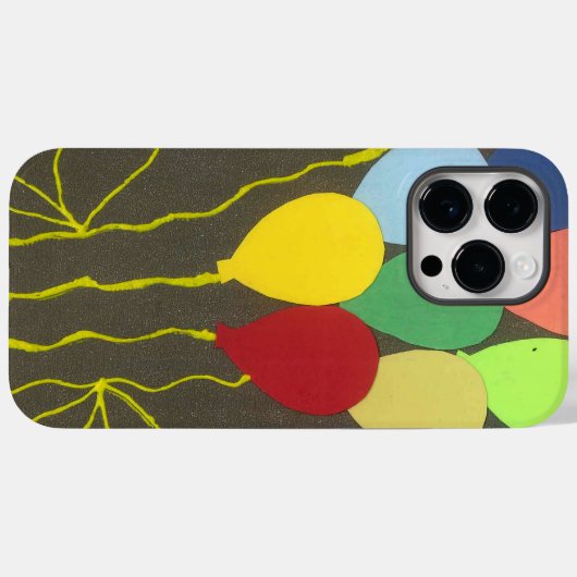 Farbenfrohe Balloons Grafik-Design Case-Mate iPhone Hülle (Rückseite (Horizontal))