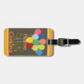 Farbenfrohe Balloons Grafik-Design Gepäckanhänger (Vorderseite horizontal)