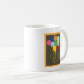 Farbenfrohe Balloons Grafik-Design Kaffeetasse (VorderseiteRechts)
