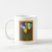 Farbenfrohe Balloons Grafik-Design Kaffeetasse (Links)
