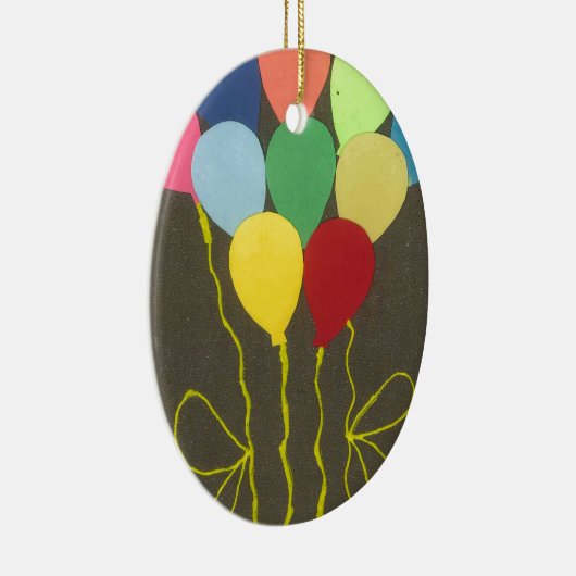 Farbenfrohe Balloons Grafik-Design Keramikornament (Rechts)