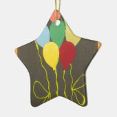 Farbenfrohe Balloons Grafik-Design Keramikornament (Links)