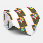 Farbenfrohe Balloons Grafik-Design Krawatte (Gerollt)
