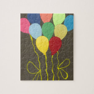 Farbenfrohe Balloons Grafik-Design Puzzle