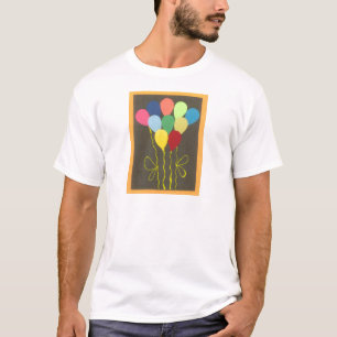 Farbenfrohe Balloons Grafik-Design T-Shirt