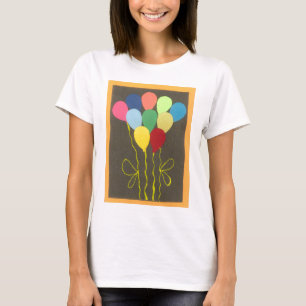 Farbenfrohe Balloons Grafik-Design T-Shirt