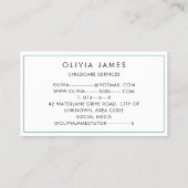 Farbenfrohe Balloons Kinderbetreuung Babysitter Visitenkarte (Rückseite)