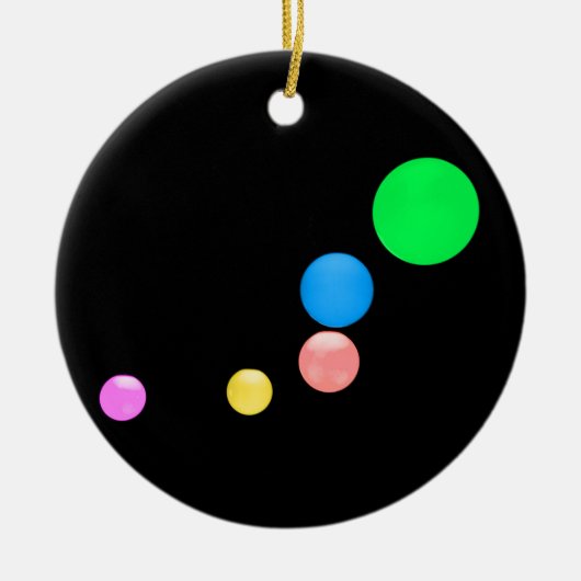 Farbenfrohe Balls Ornament (Vorne)
