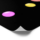 Farbenfrohe Balls Poster (Ecke)