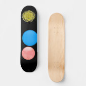 Farbenfrohe Balls Skateboard (Vorderseite)