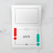 Farbenfrohe Banderoten erhalten eine Wohlfühlkarte Karte (Innenseite)