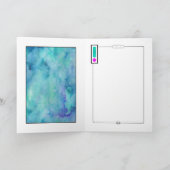 Farbenfrohe Banderoten Wasserfarbe Gute Karte (Innenseite)