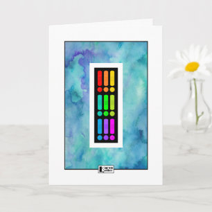 Farbenfrohe Banderoten Wasserfarbe Gute Karte