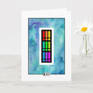 Farbenfrohe Banderoten Wasserfarbe Gute Karte