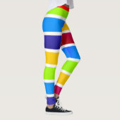 Farbenfrohe Bands Mardi Gras Festival Leggings (Rechts)