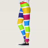 Farbenfrohe Bands Mardi Gras Festival Leggings (Links)