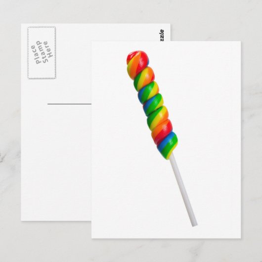 Farbenfrohe Bar Postkarte (Vorne/Hinten)