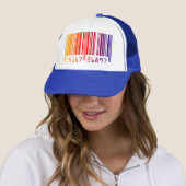 Farbenfrohe Barcode-Cap Truckerkappe (Beispiel)