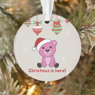 Farbenfrohe Bären Frohe Weihnachts Winter Tiere Bä Ornament