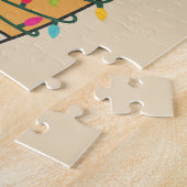 Farbenfrohe Bären Frohe Weihnachts Winter Tiere Bä Puzzle (Seite)