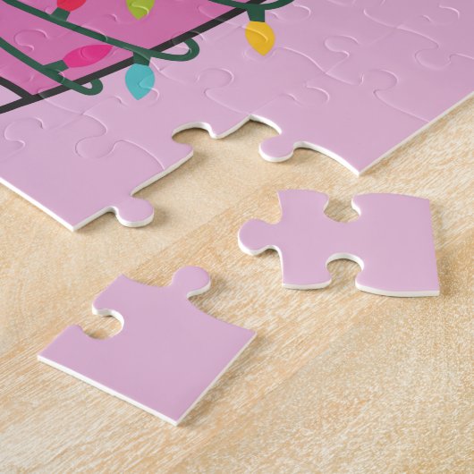 Farbenfrohe Bären Frohe Weihnachts Winter Tiere Bä Puzzle (Seite)