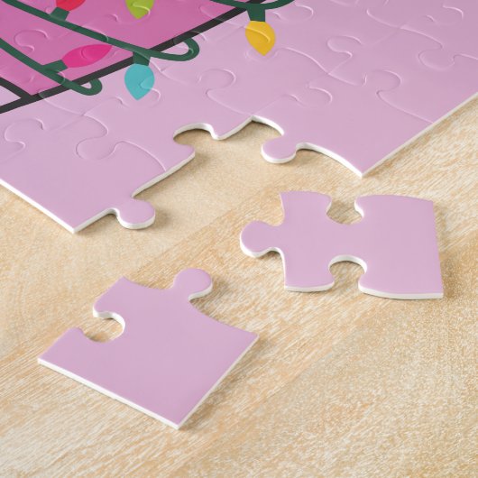 Farbenfrohe Bären Frohe Weihnachts Winter Tiere Bä Puzzle (Seite)