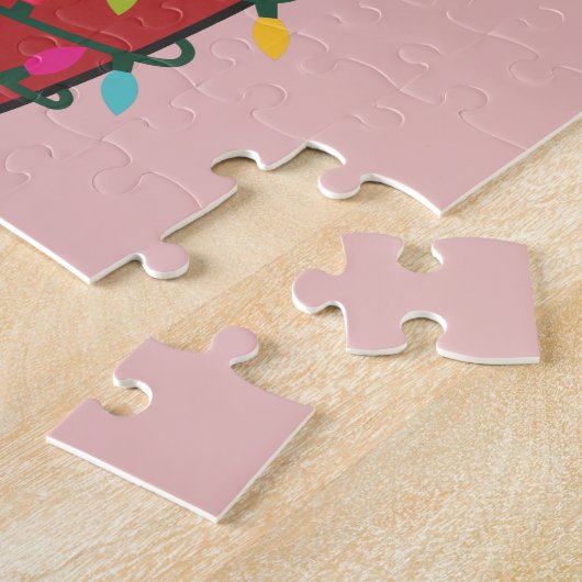 Farbenfrohe Bären Frohe Weihnachts Winter Tiere Bä Puzzle (Seite)