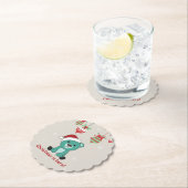 Farbenfrohe Bären Frohe Weihnachts Winter Tiere Bä Untersetzer (Vor Ort)